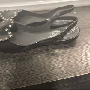 Black Studded Women's Sandals